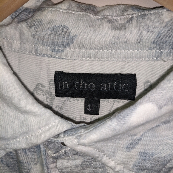 In The Attic Oversized Floral Button up - Picture 4 of 6